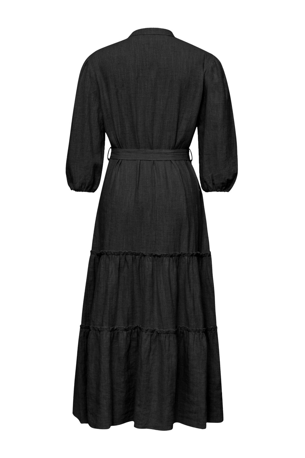 Linen Long Dress Black | Kjoler | Smuk - Dameklær på nett