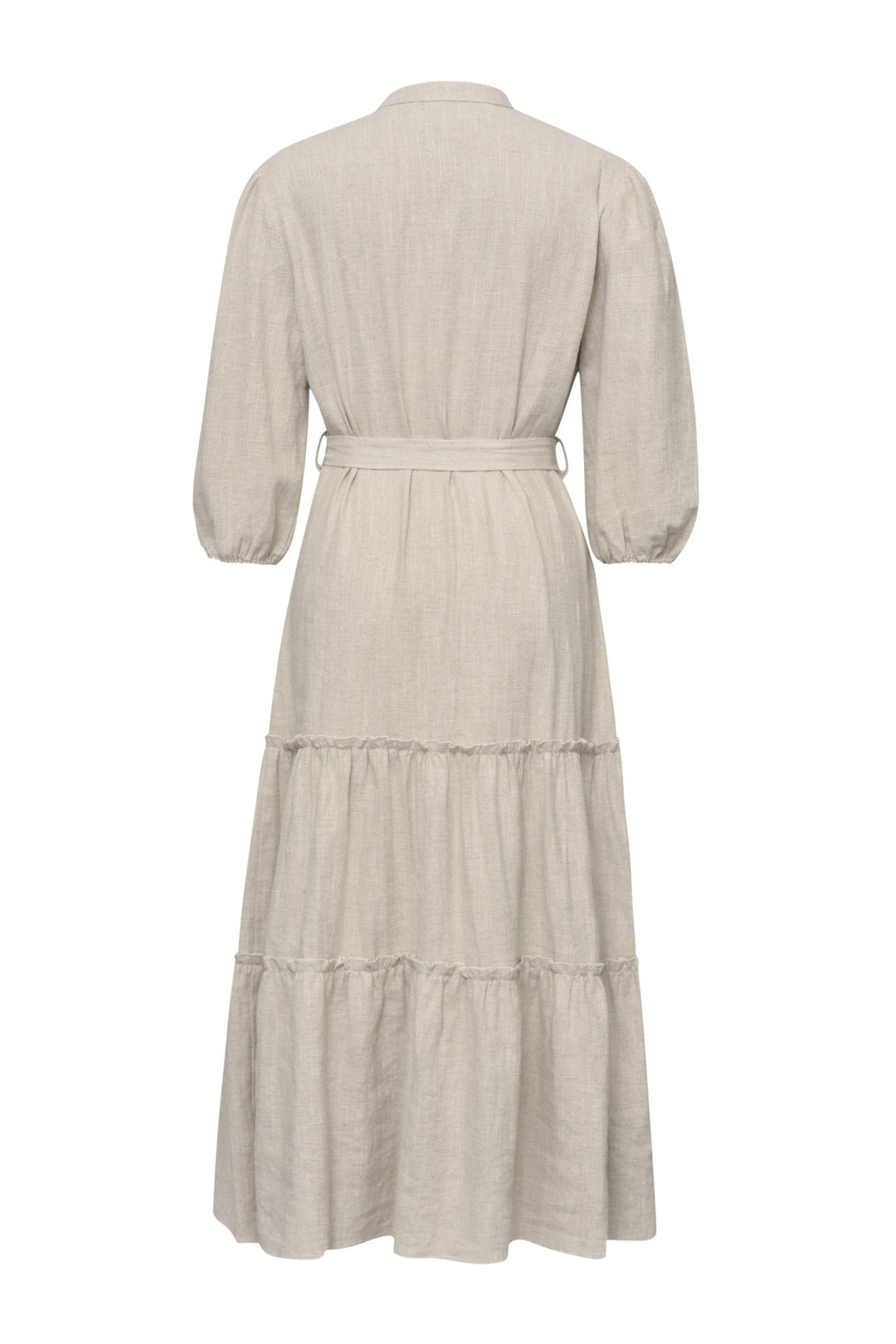 A-VIEW - Linen Long Dress Light Sand - Smuk A-VIEW - Linen Long Dress Light Sand - Smuk