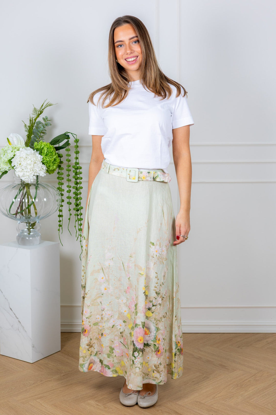 Linen Maxi Skirt Harmony | Skjørt | Smuk