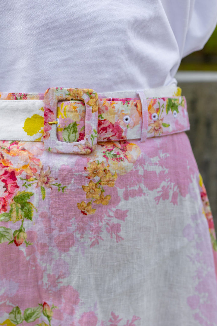 Linen Maxi Skirt Rose Amore | Skjørt | Smuk