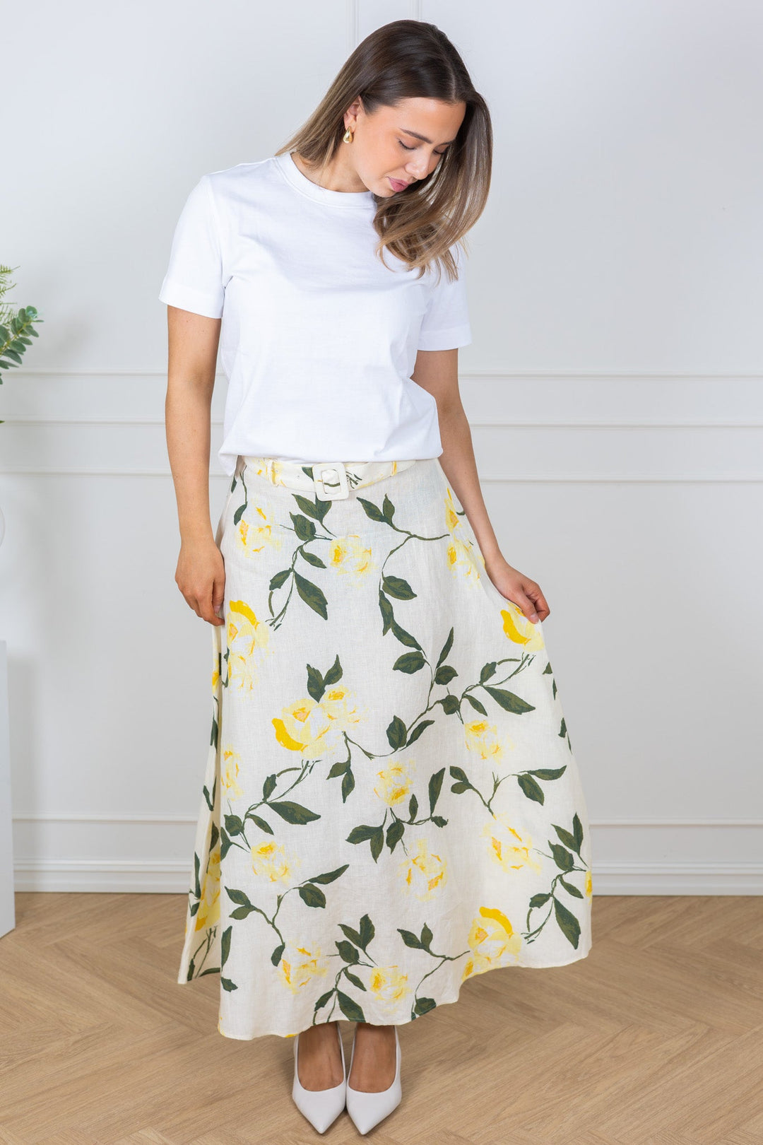 Linen Maxi Skirt Sunlight | Skjørt | Smuk