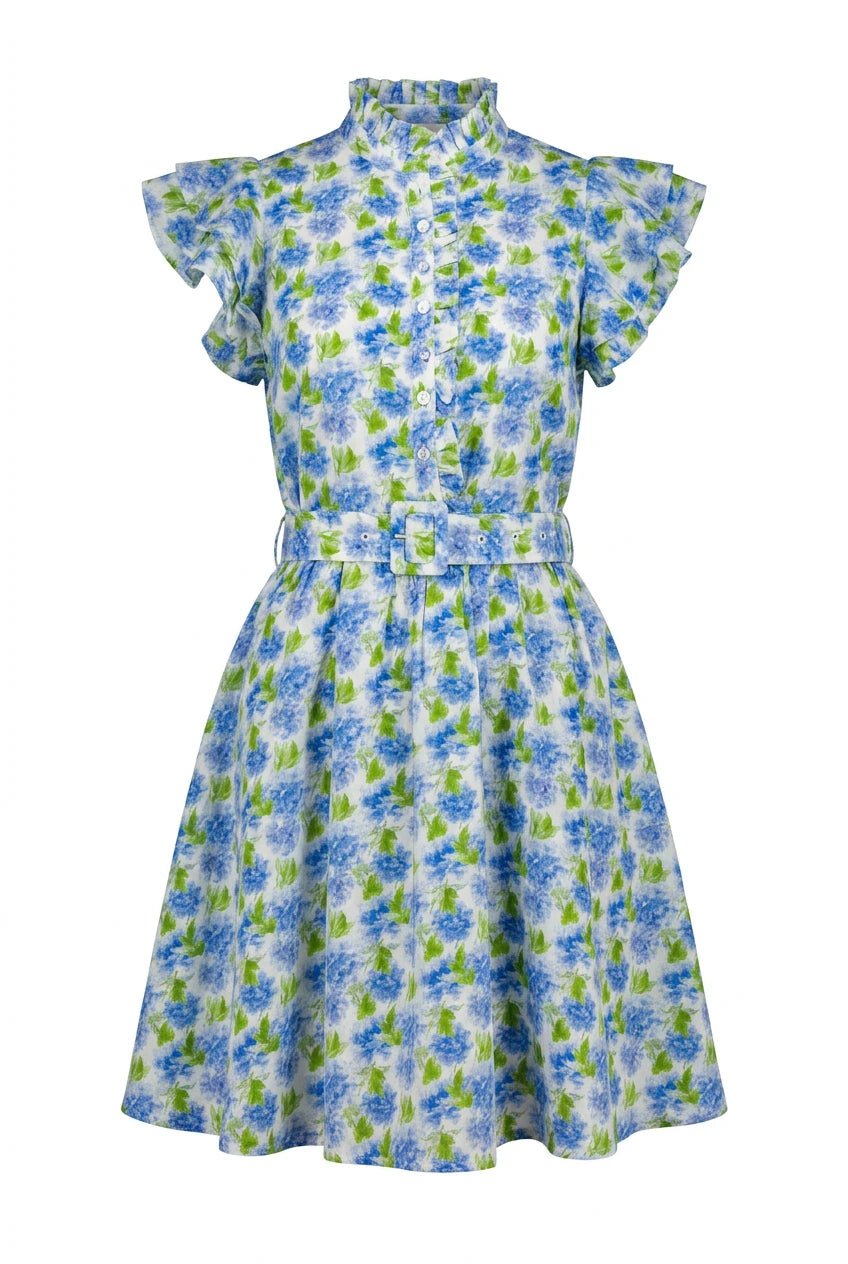 Linen Ruffle Dress Peony | Kjoler | Smuk