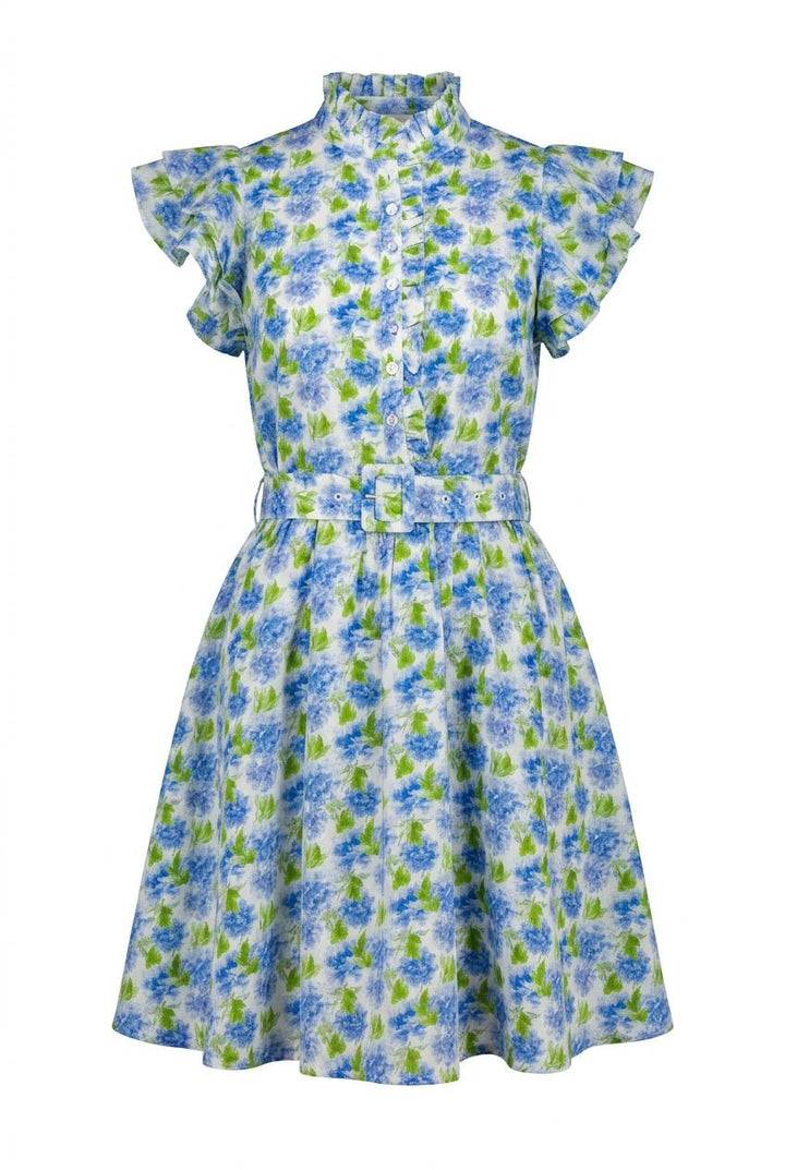 Linen Ruffle Dress Peony | Kjoler | Smuk