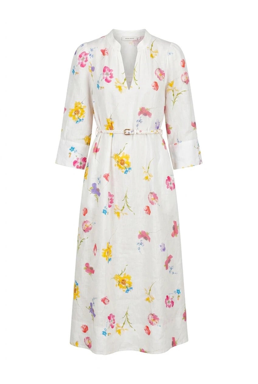 Linen Shift Dress Gardenia | Kjoler | Smuk