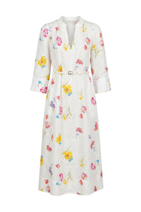 Linen Shift Dress Gardenia