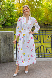 Linen Shift Dress Gardenia