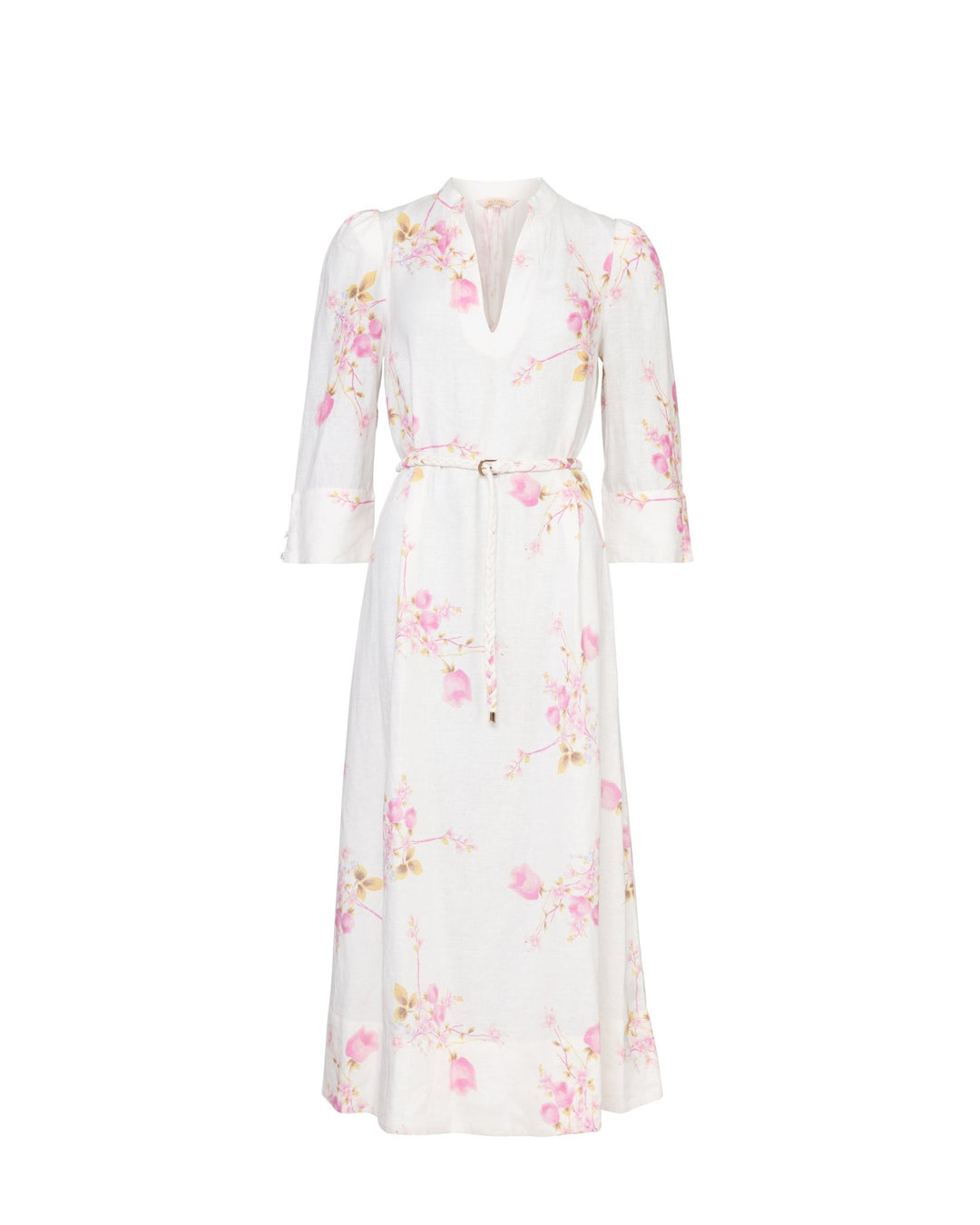 Linen Shift Dress Pink Bloom | Kjoler | Smuk