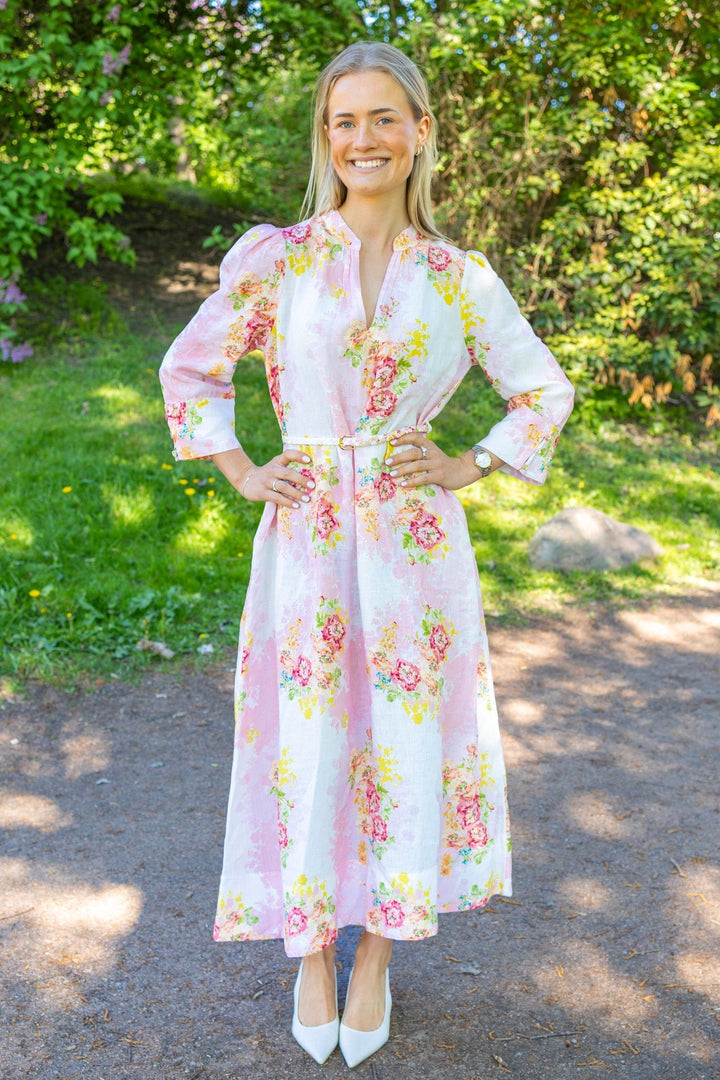 Linen Shift Dress Rose Amore | Kjoler | Smuk