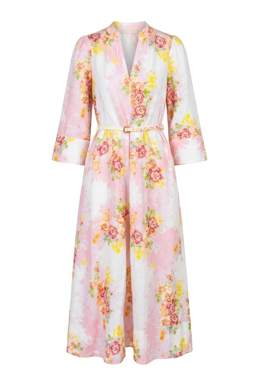 Linen Shift Dress Rose Amore | Kjoler | Smuk