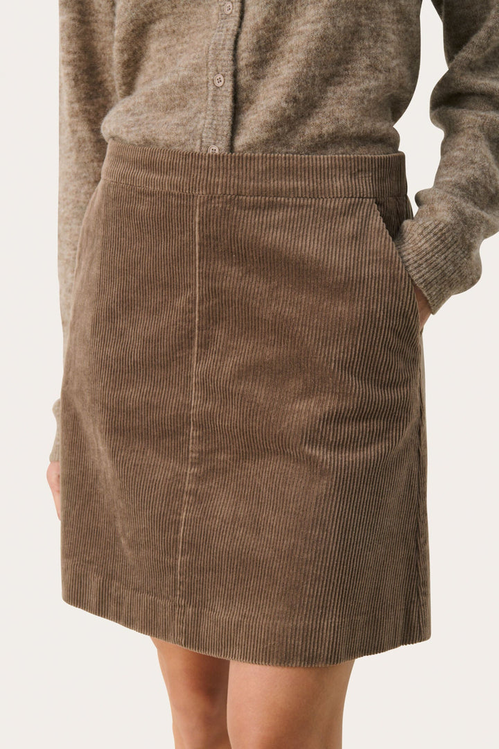 Lingspw Skirt Walnut | Skjørt | Smuk - Dameklær på nett