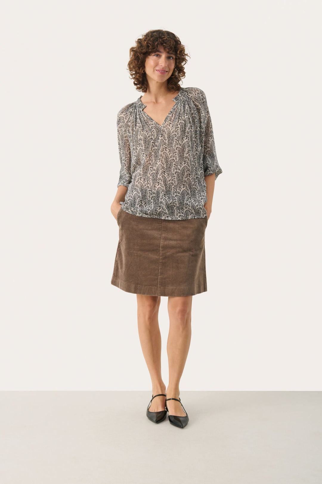 Lingspw Skirt Walnut | Skjørt | Smuk - Dameklær på nett