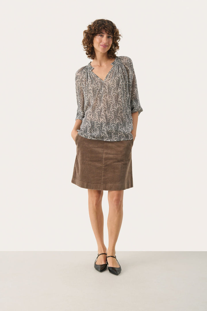 Lingspw Skirt Walnut | Skjørt | Smuk - Dameklær på nett