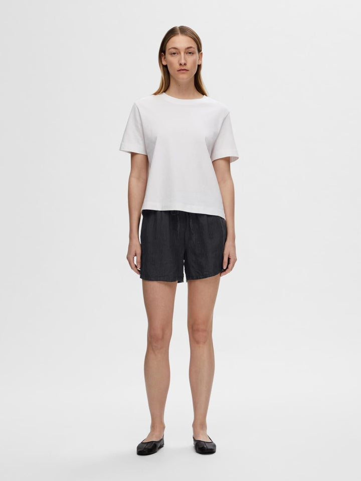 Linnie Mw Linen Shorts Black | Shorts | Smuk - Dameklær på nett