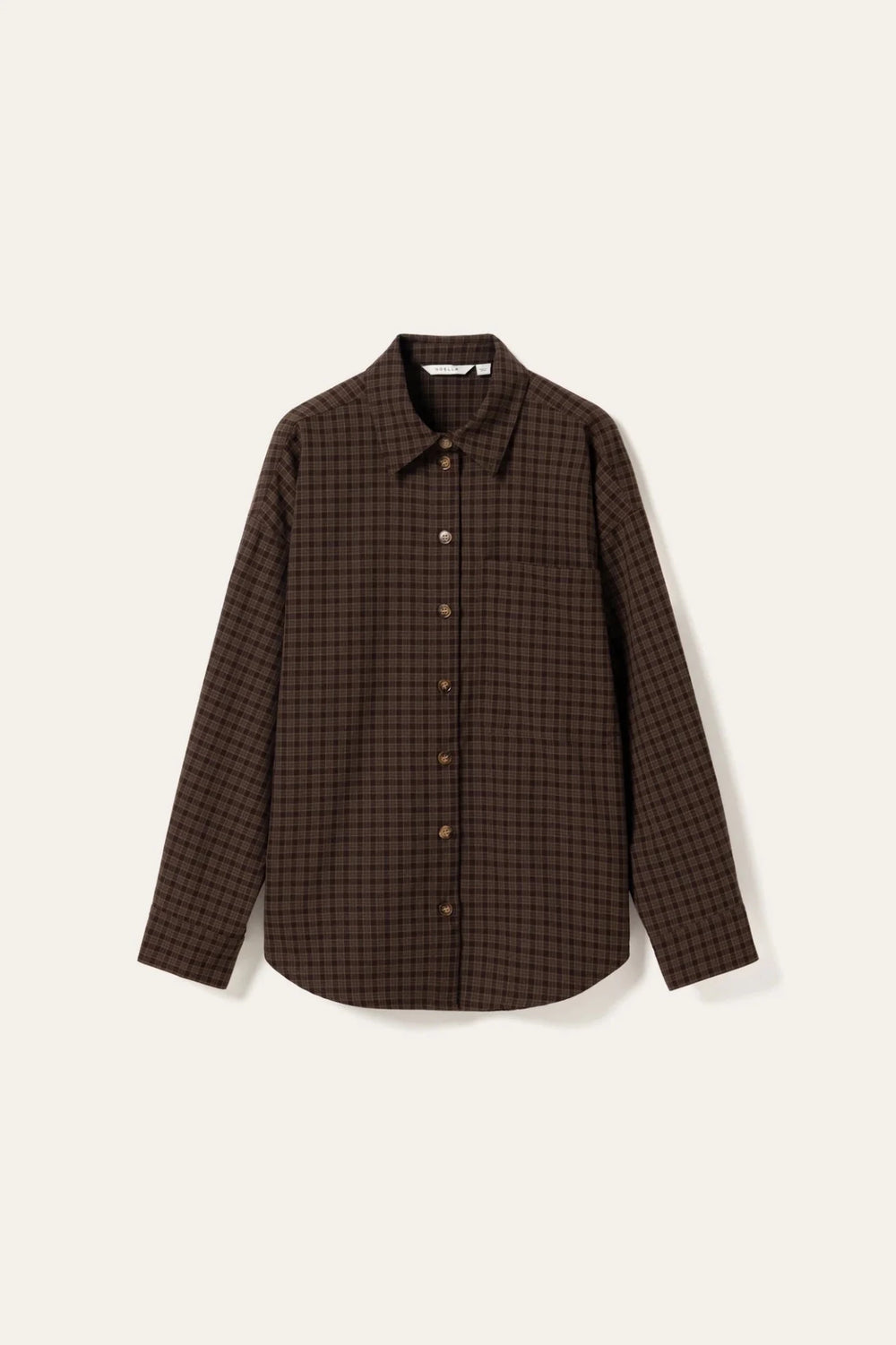 Lisa Shirt Devana Brown Check | Skjorter og bluser | Smuk