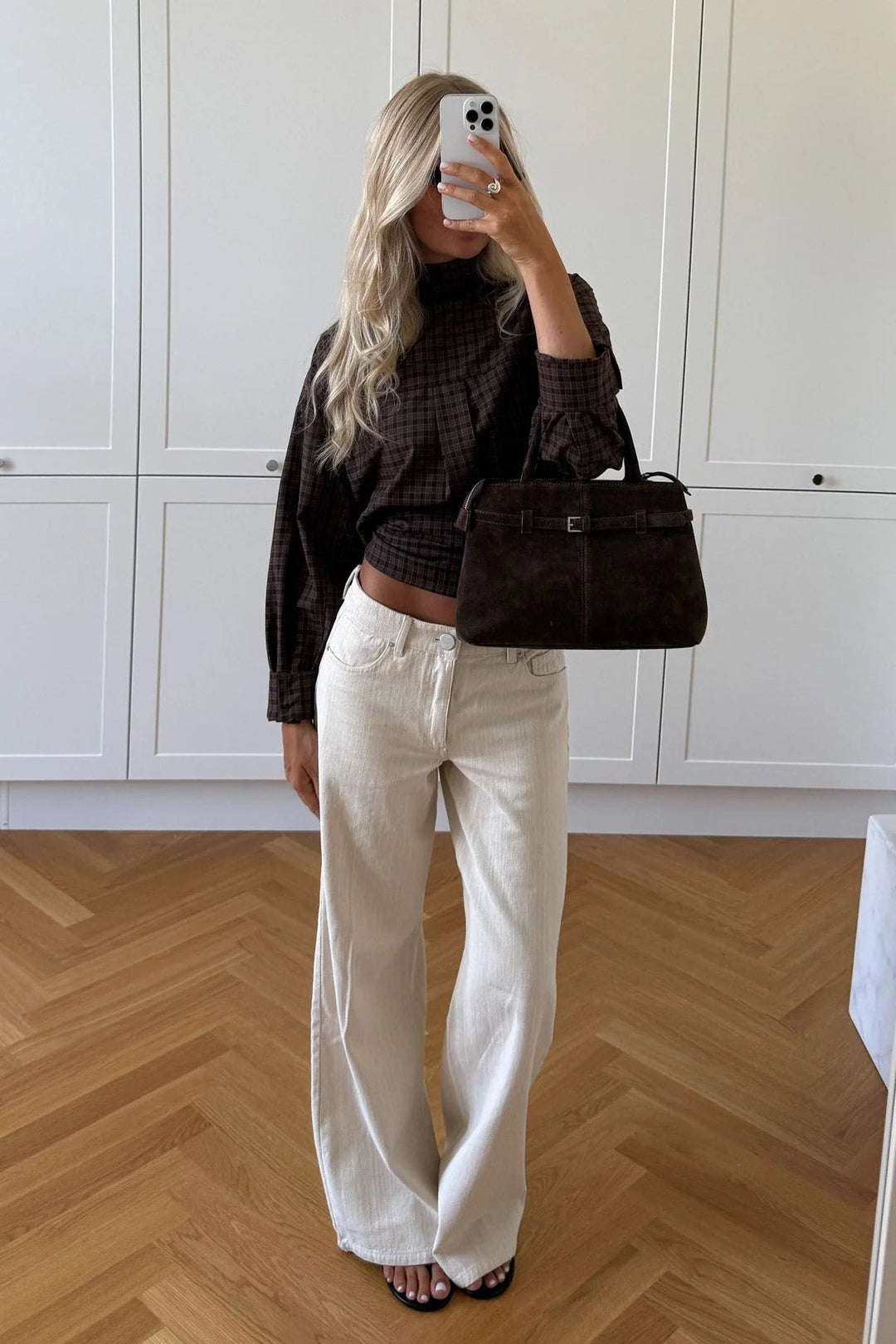 Lisa Shirt Devana Brown Check | Skjorter og bluser | Smuk