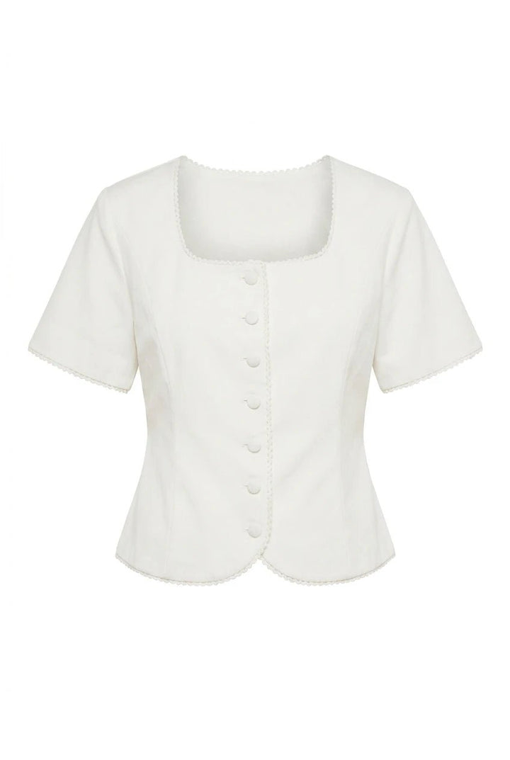 Lisa SS Blazer White | Blazer | Smuk