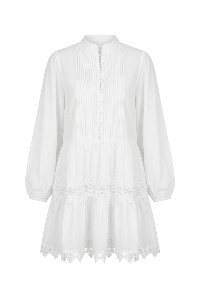 Liv Dress White Embroidery | Kjoler | Smuk