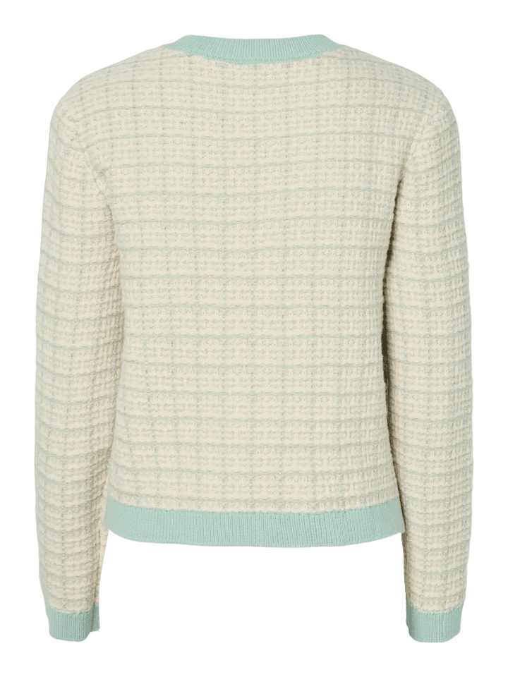 Livia Ls Short Knit Cardigan Lichen Birch | Genser | Smuk