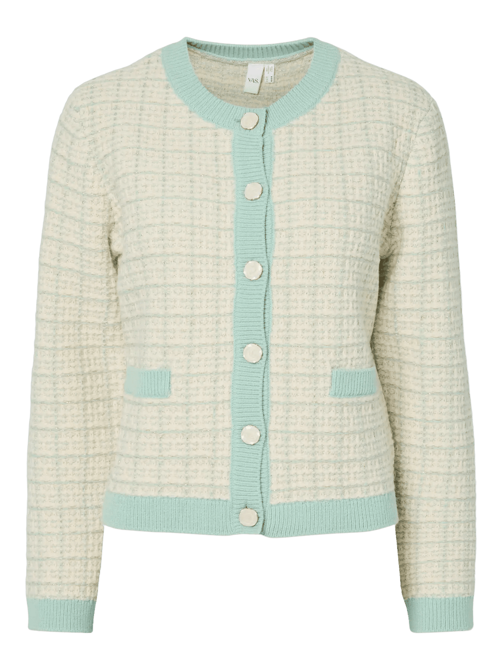 Livia Ls Short Knit Cardigan Lichen Birch | Genser | Smuk