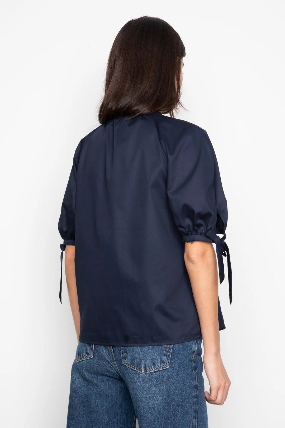 Liza Blouse Navy | Skjorter og bluser | Smuk