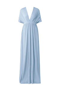 Lola Wrap Dress Dusty Blue