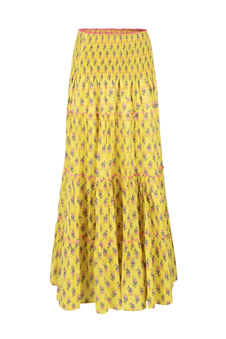 Long Skirt Yellow Flower | Skjørt | Smuk