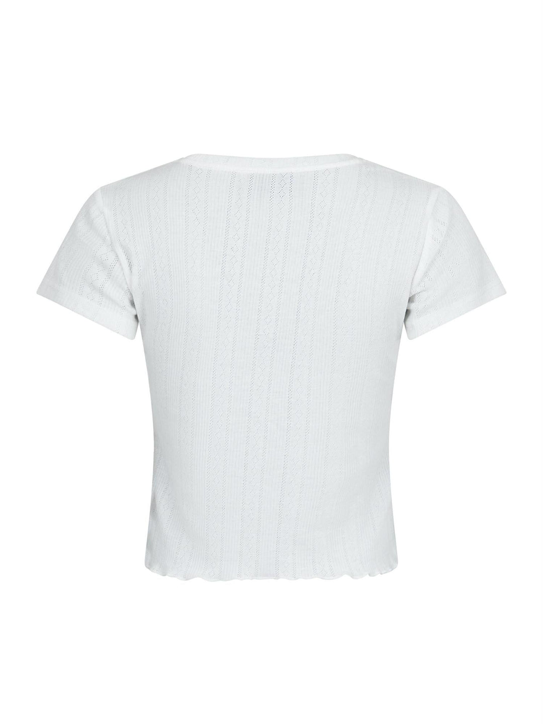 Lonnie Pointelle Top White | Topper | Smuk - Dameklær på nett