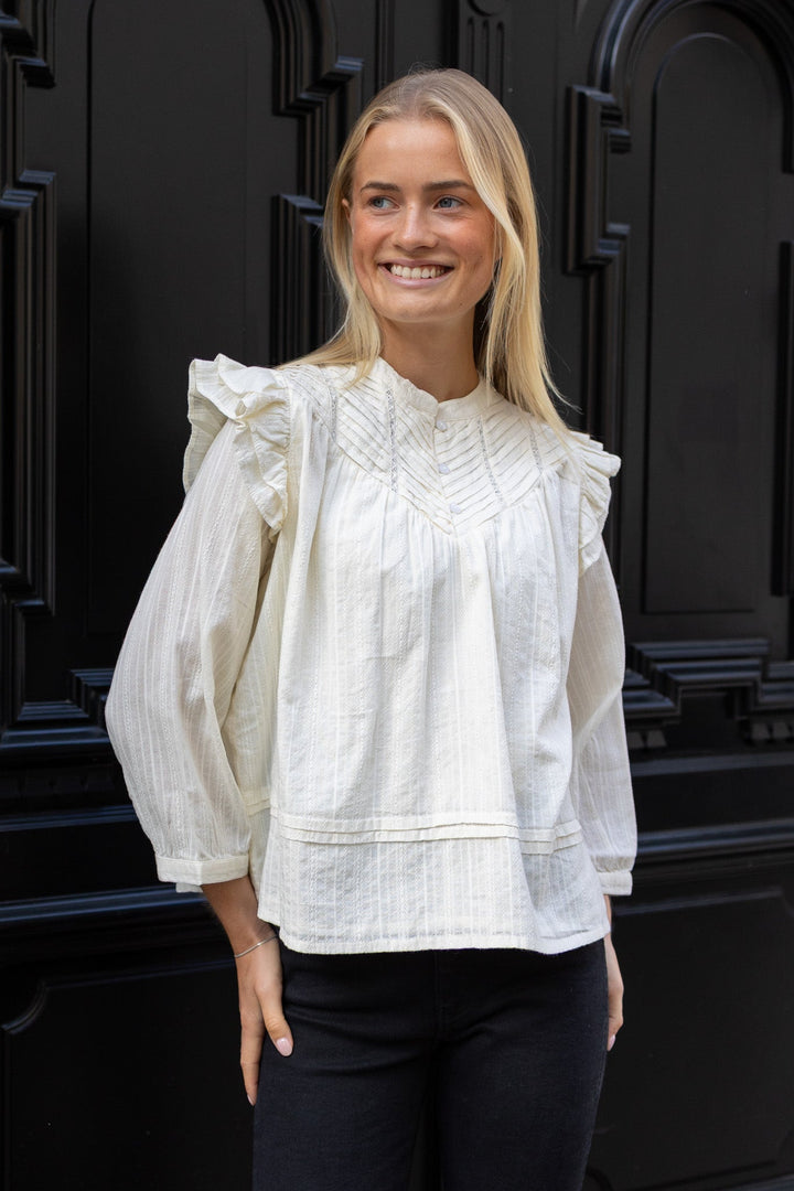 Loryn Blouse White | Skjorter og bluser | Smuk