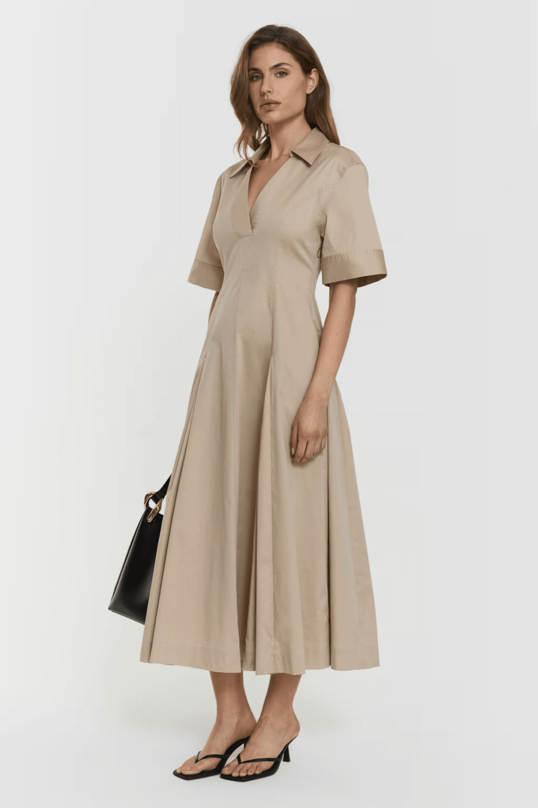 Lou Dress Beige | Kjoler | Smuk