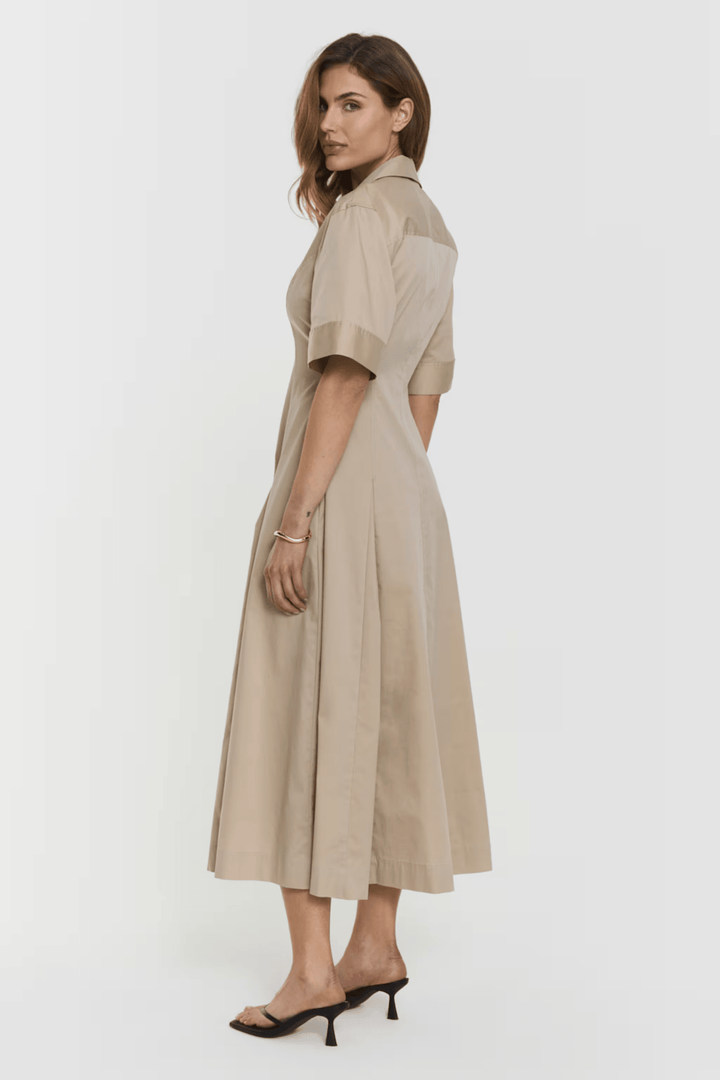 Lou Dress Beige | Kjoler | Smuk