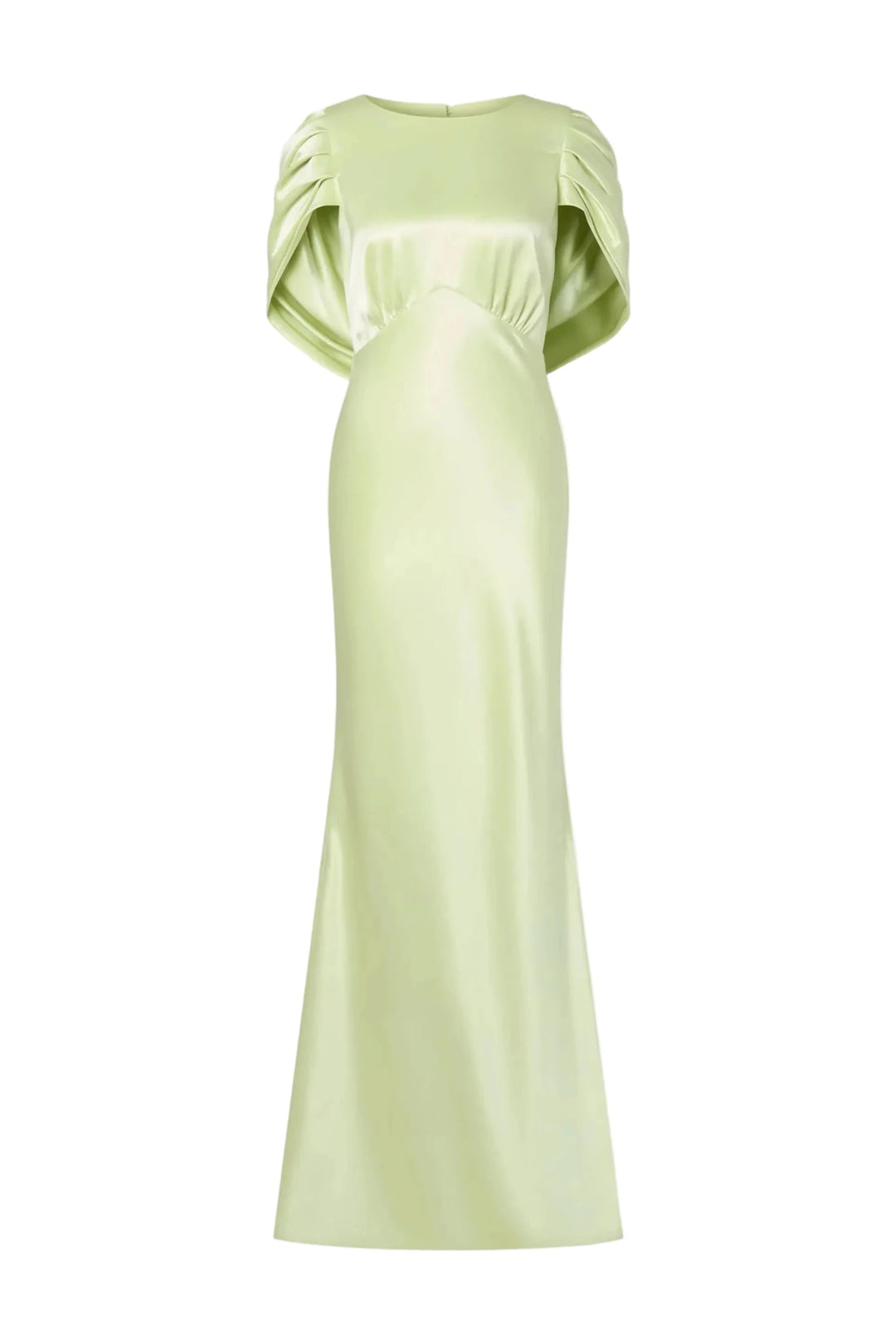 Louise Draped Back Maxi Dress Pistachio | Kjoler | Smuk