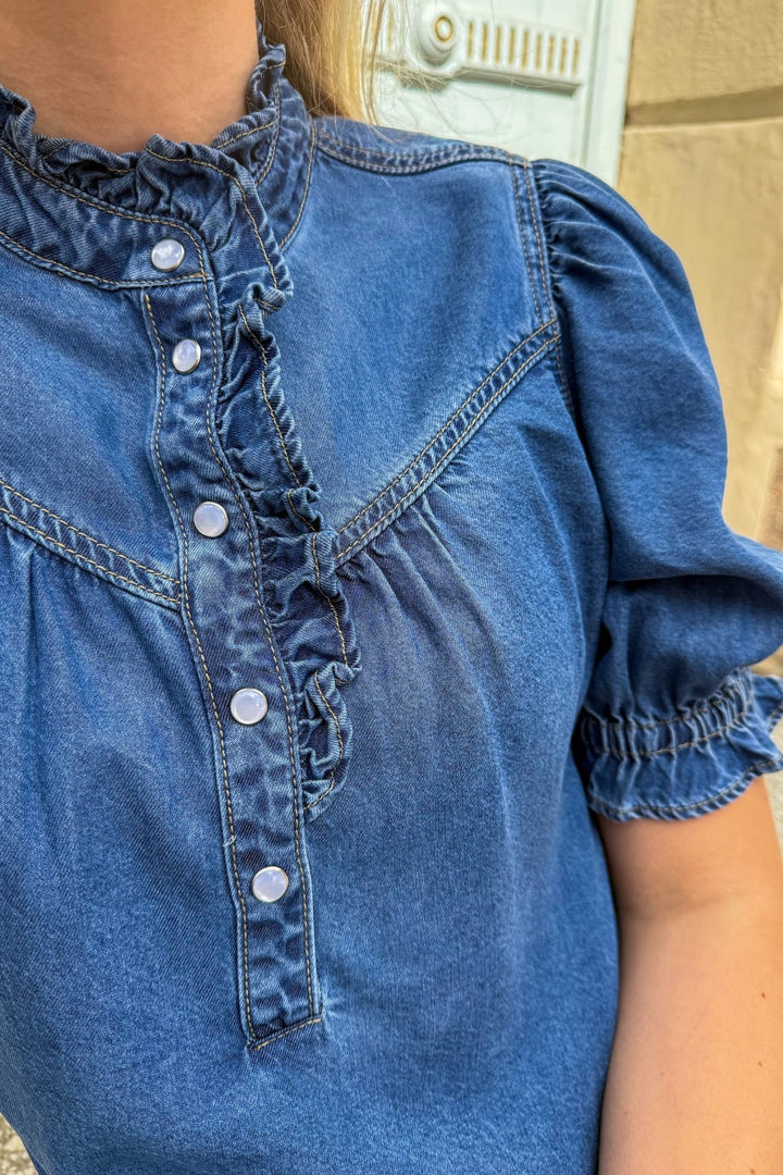 Louise Top Bleu Jeans | Topper | Smuk - Dameklær på nett