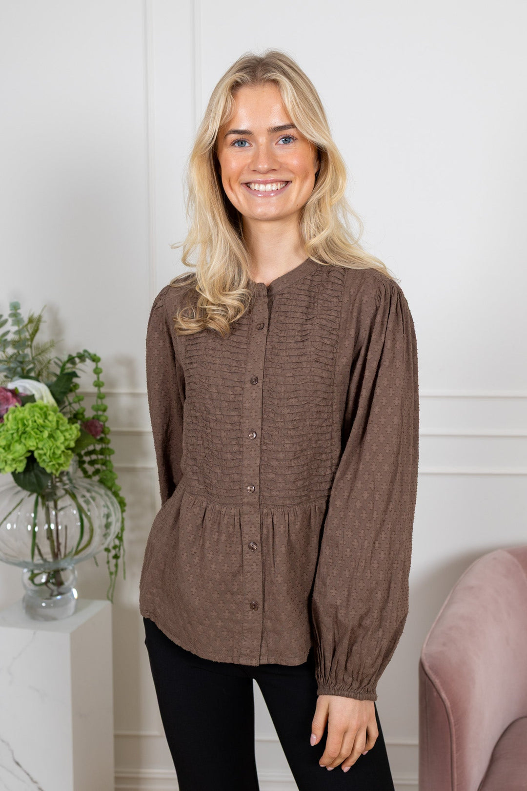 Loulou Ls Blouse Morel | Skjorter og bluser | Smuk