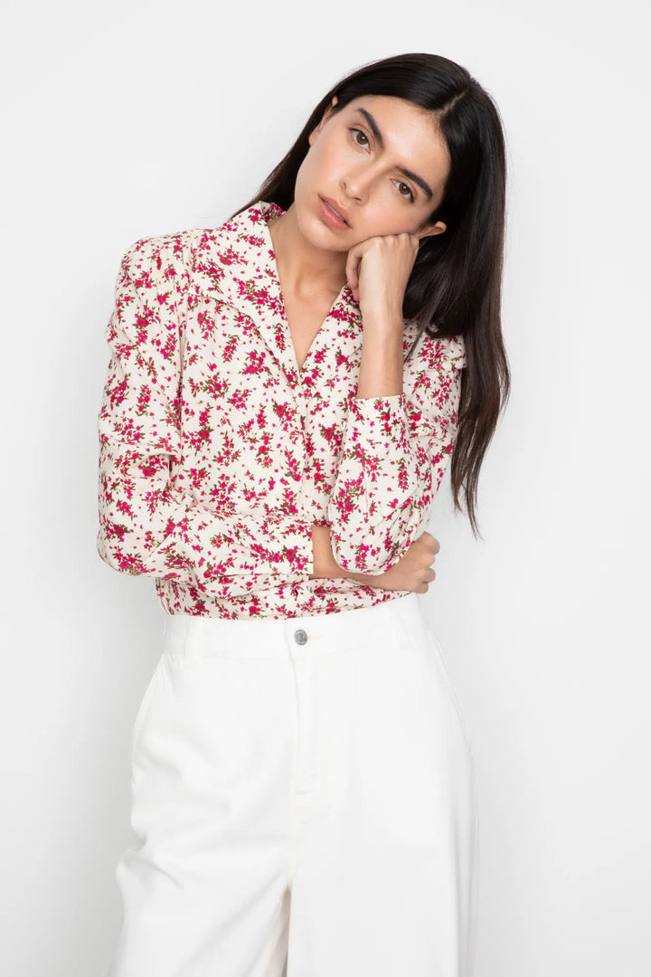 Lu Lu Blouse Berry Print | Skjorter og bluser | Smuk