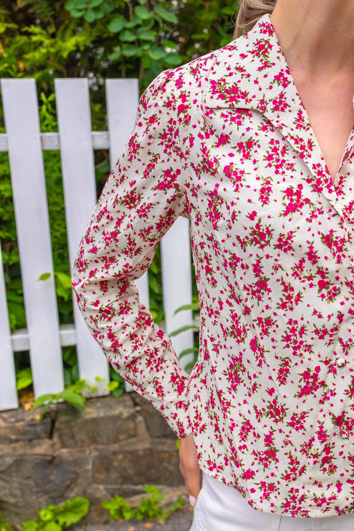 Lu Lu Blouse Berry Print | Skjorter og bluser | Smuk