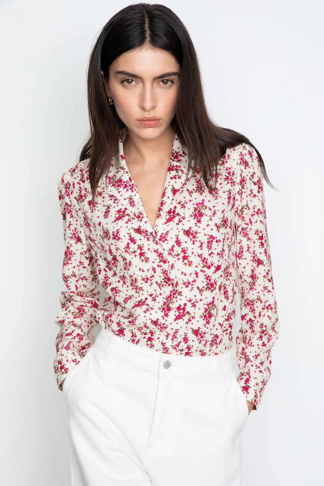 Lu Lu Blouse Berry Print | Skjorter og bluser | Smuk