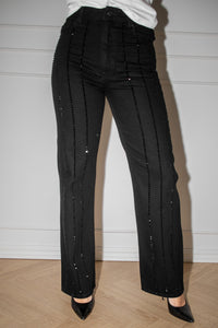 Luca Embellished Black