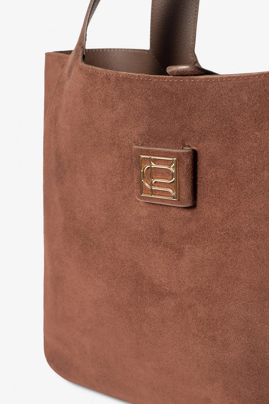 Lucille Tote Bag Large Cognac Suede | Vesker | Smuk