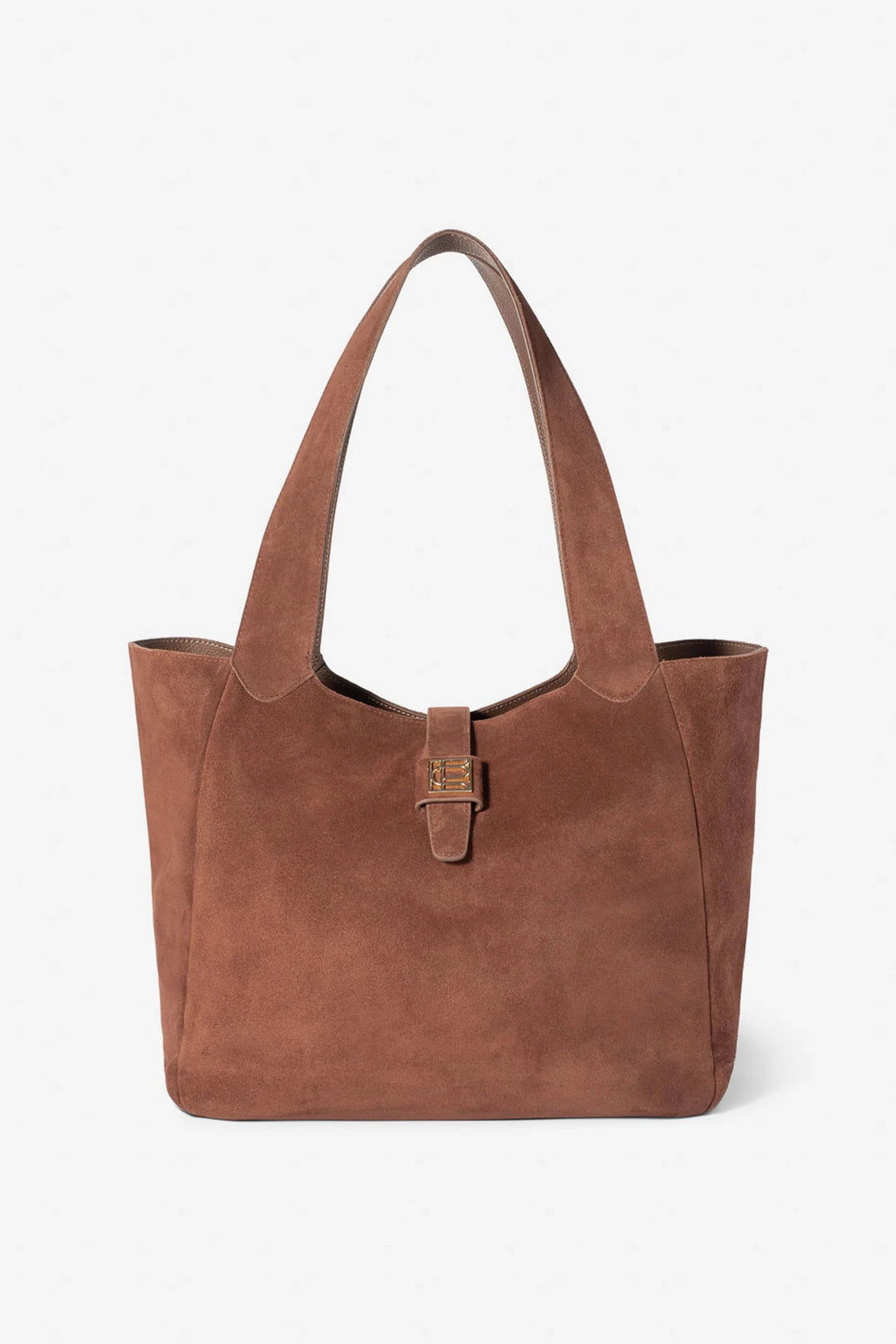 Lucille Tote Bag Large Cognac Suede | Vesker | Smuk