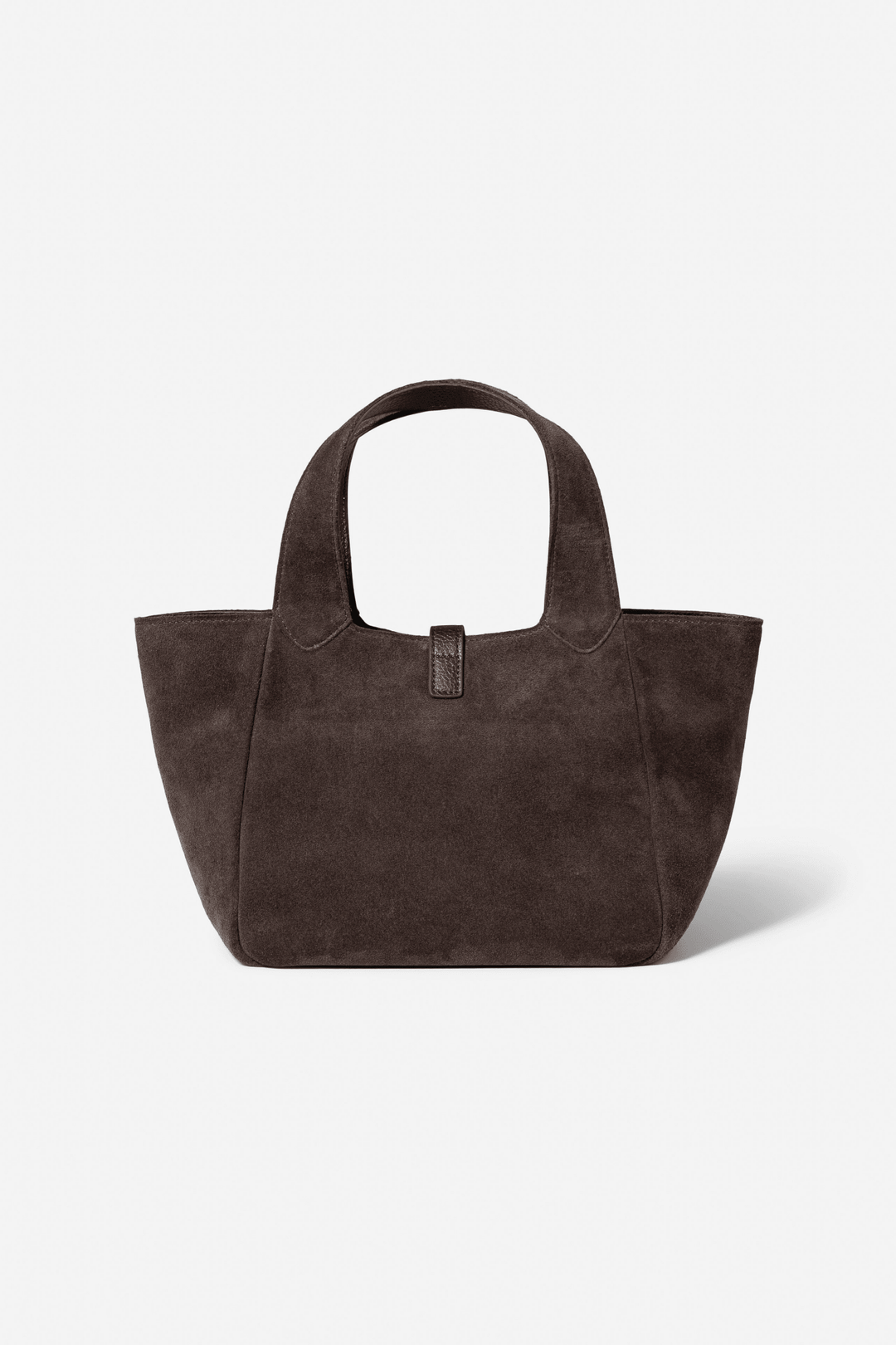 Lucille Tote Bag Small Dark Brown Suede | Vesker | Smuk