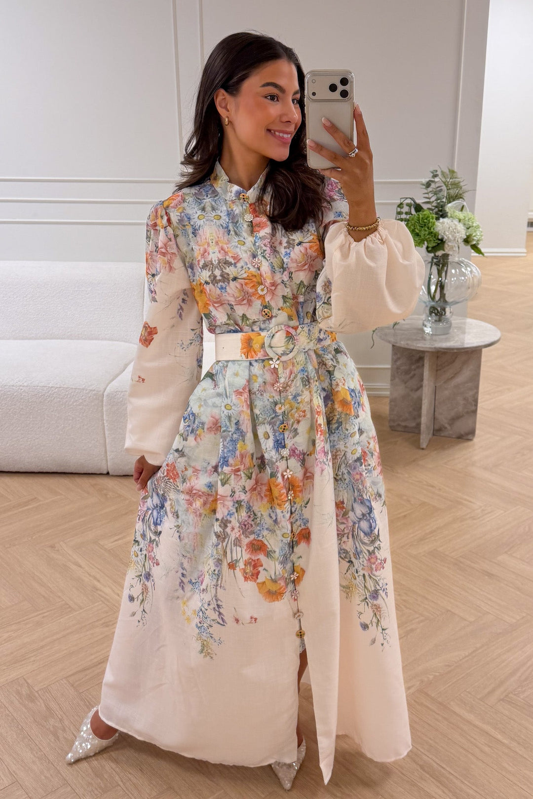 Lucy Maxi Dress Vert Beige | Kjoler | Smuk