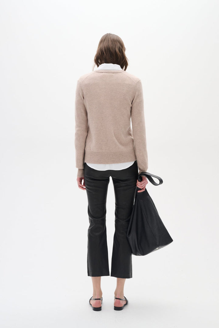 Lukkaiw Cardigan Beige Melange | Genser | Smuk - Dameklær på nett