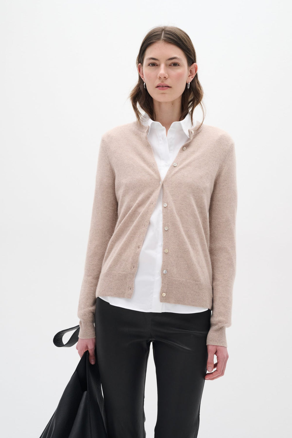 Lukkaiw Cardigan Beige Melange | Genser | Smuk - Dameklær på nett