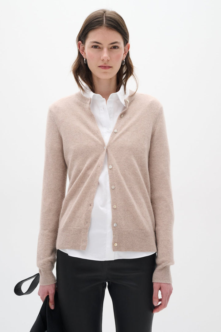 Lukkaiw Cardigan Beige Melange | Genser | Smuk - Dameklær på nett