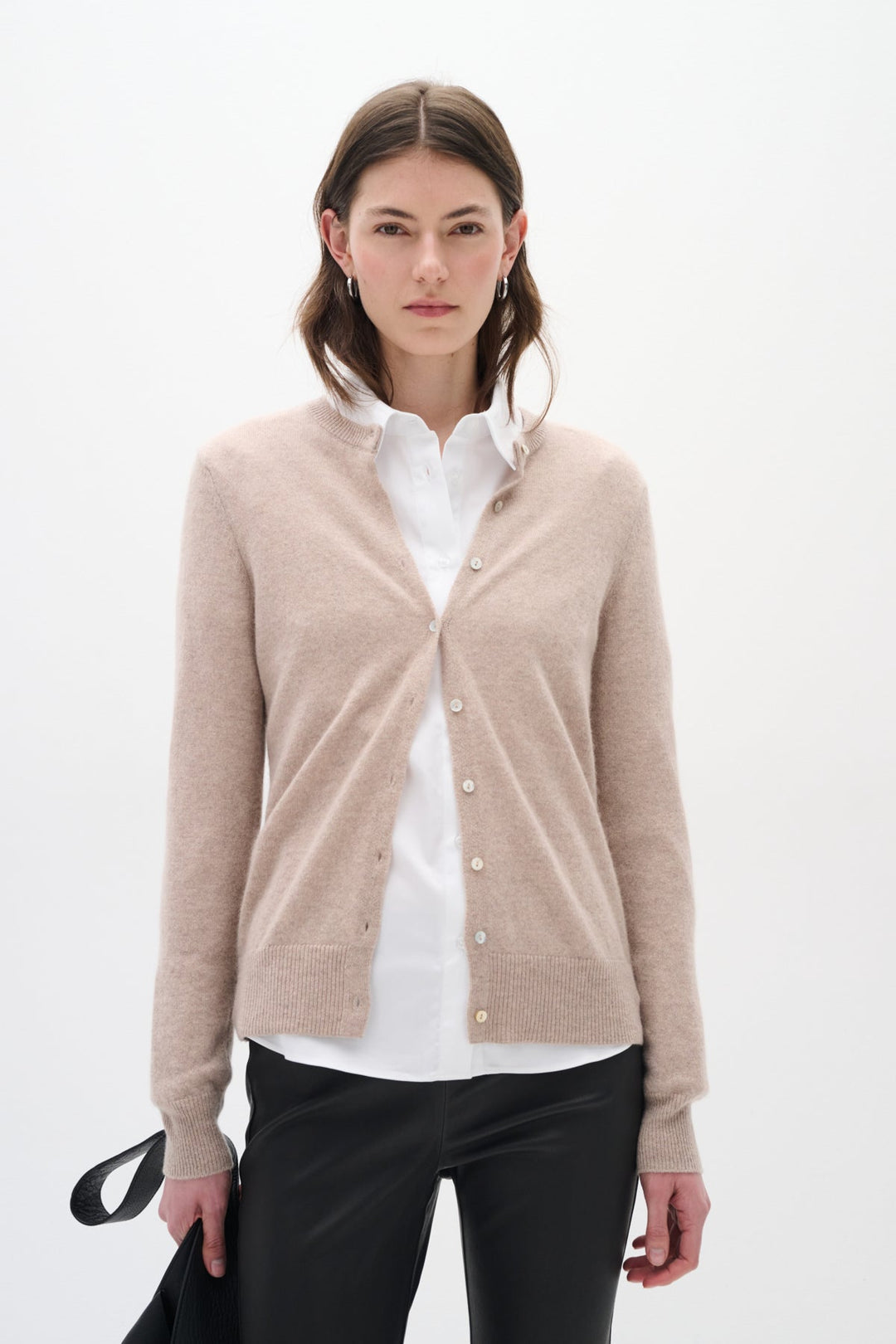 Lukkaiw Cardigan Beige Melange | Genser | Smuk - Dameklær på nett