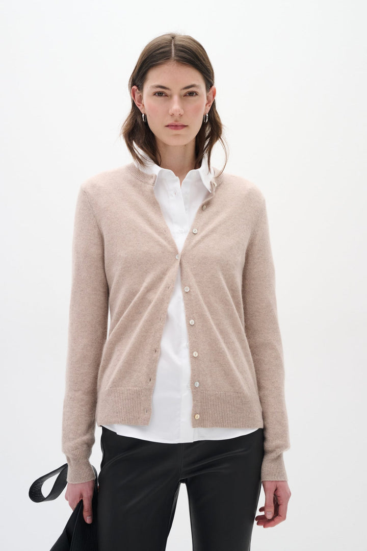 Lukkaiw Cardigan Beige Melange | Genser | Smuk - Dameklær på nett