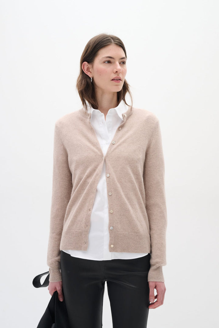 Lukkaiw Cardigan Beige Melange | Genser | Smuk - Dameklær på nett