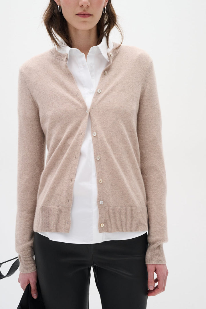 Lukkaiw Cardigan Beige Melange | Genser | Smuk - Dameklær på nett