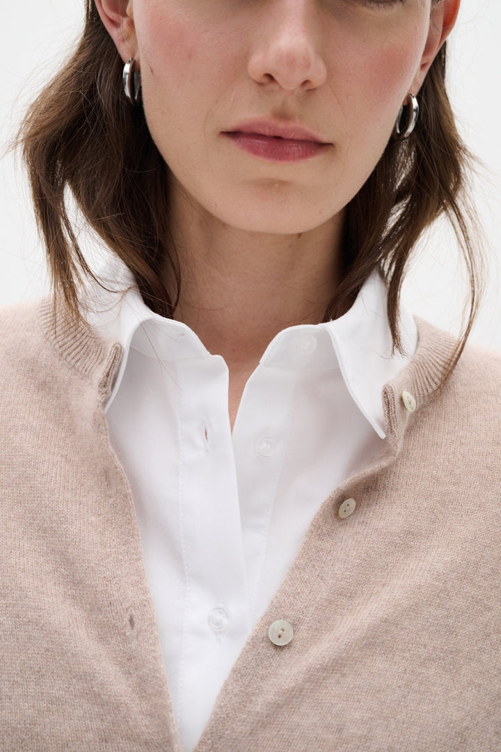 Lukkaiw Cardigan Beige Melange | Genser | Smuk - Dameklær på nett