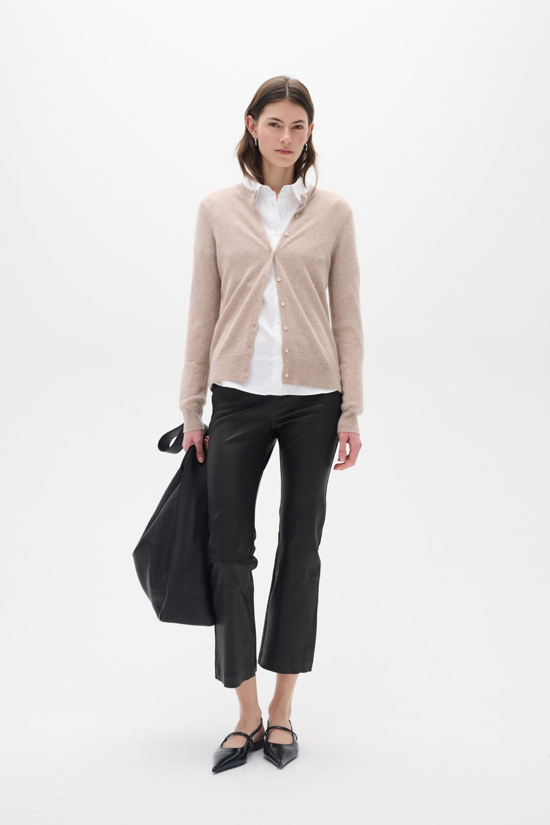 Lukkaiw Cardigan Beige Melange | Genser | Smuk - Dameklær på nett
